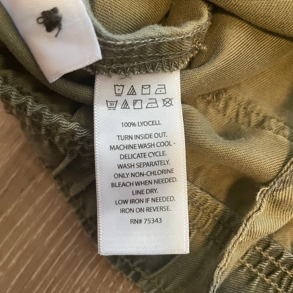 C&C California Womens Medium Jogger Pants Green Camo 100% Lyocell Cargo Utility - Picture 8 of 10